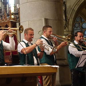 Das Bläserensemble...