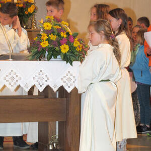 9 Ministranten in Traberg vorgestellt