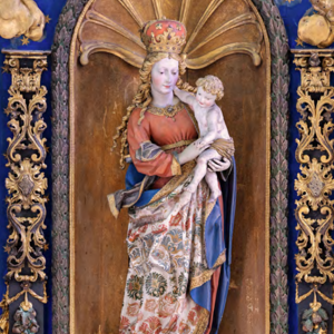 Madonna mit Kind, Statue am Hochaltar, um 1600