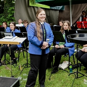 ein Jahr lang ist Marlene Kroiß Kapellmeisterin in Hörsching