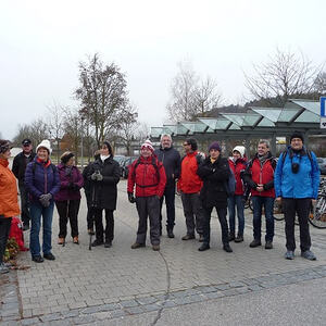 Der Start einer noch kleineren Gruppe in Burghausen!
