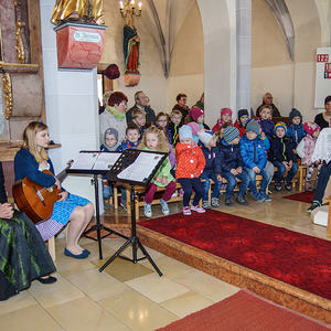 Liebstattsonntag mitgestaltet vom Kindergarten
