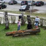 Arbeiten am Familienspielplatz