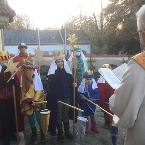 Segnung und Sendung der sternsinger   