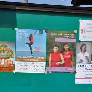 Schaukasten an der Dorfwetterstation