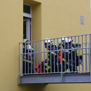 Feuerwehrübung im Kindergarten