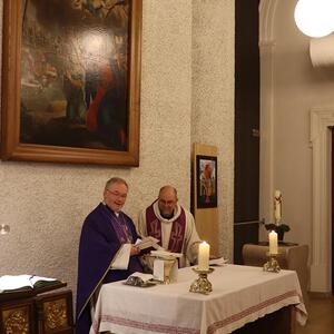 Messe in St. Quirinus und nach der Sternwallfahrt in Auwiesen