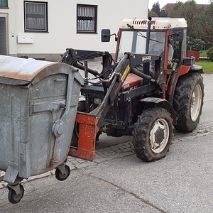 Abtransport des Grünschnittes