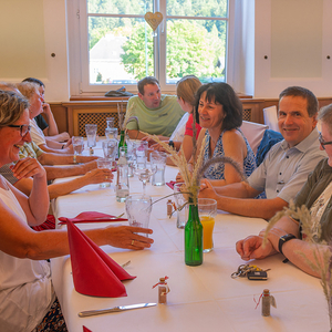 Nach der Wallfahrt eine Jause als Danke für die in der Pfarre ehrenamtlich Tätigen