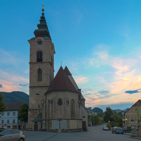 Ostansicht der Pfarrkirche Ternberg