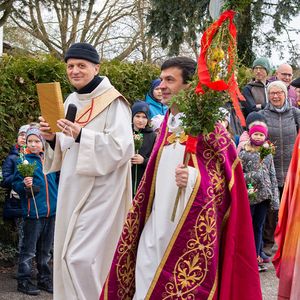 Palmprozession und Heilige Messe