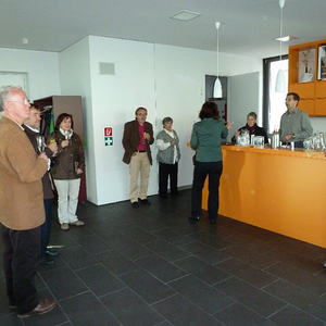 Gratulation im Pfarrcafe