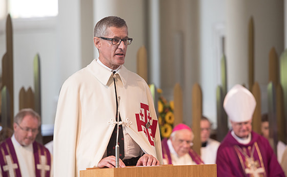 Dr. Hans Matthias Aigner, Leitender Komtur der Komturei Linz der Ritter vom Heiligen Grab zu Jerusalem. 