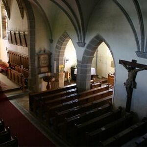Innenraum  der Kirche vor dem Umbau