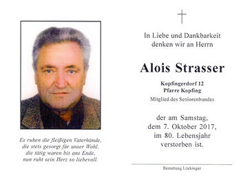 Alois Strasser / © Pfarrgemeinde Kopfing Alois Strasser