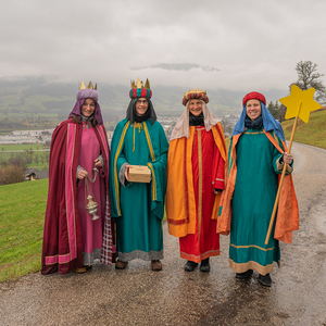 Die Sternsinger*innen waren in der Pfarre Kirchdorf an der Krems unterwegs