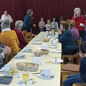 Pfarrfrühstück mit Kindergartenkinder am 9. Jänner 2026