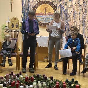 Familienadventkranzsegung