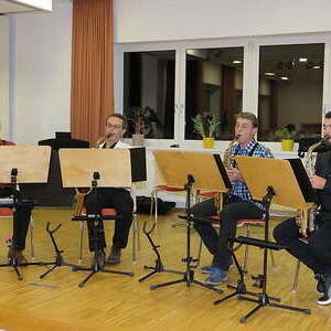 Vernissage mit Aquarellmalbildern