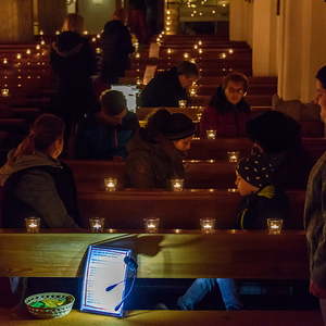 Das Motto der Nacht der 1000 Lichter 2017 in der Pfarre Kirchdorf: '1000 Lichter - 1000 Bilder'