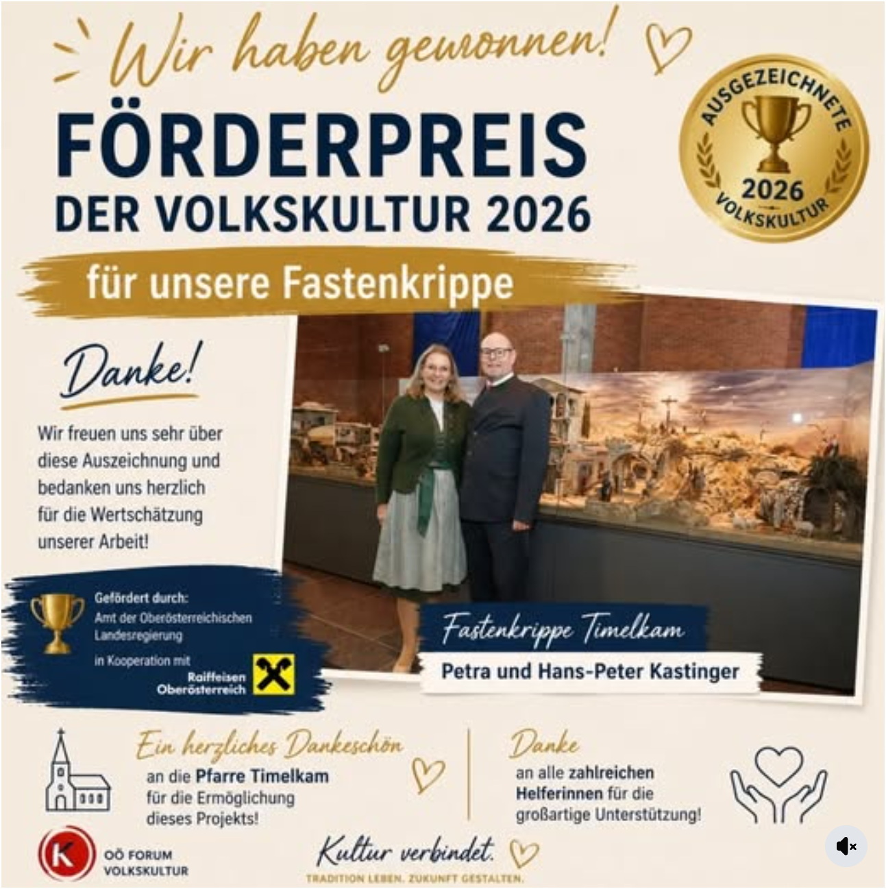 Landeskulturpreis Fastenkrippe / Land Oberösterreich