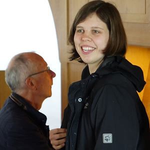 Franziska Leuschner mit Teilnehmer beim Ökumenischen Orgelseminar in Rutzenmoos