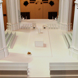 Modell der Innenraumgestaltung im Linzer Mariendom