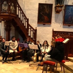 Musik beim vorweihnachtlichen Gottesdienst der MS