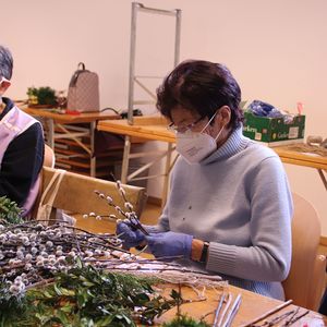 Palmbuschenbinden in St. Quirinus