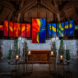 Bilderzyklus 'Gott vertrauen' / © 2024 wolfgang stadler photografie & art paper , wolfgang stadler Friedhofskapelle Pfandl