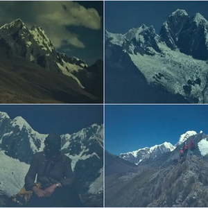 Herr Holl zeigt Dias von seiner Peru-Reise