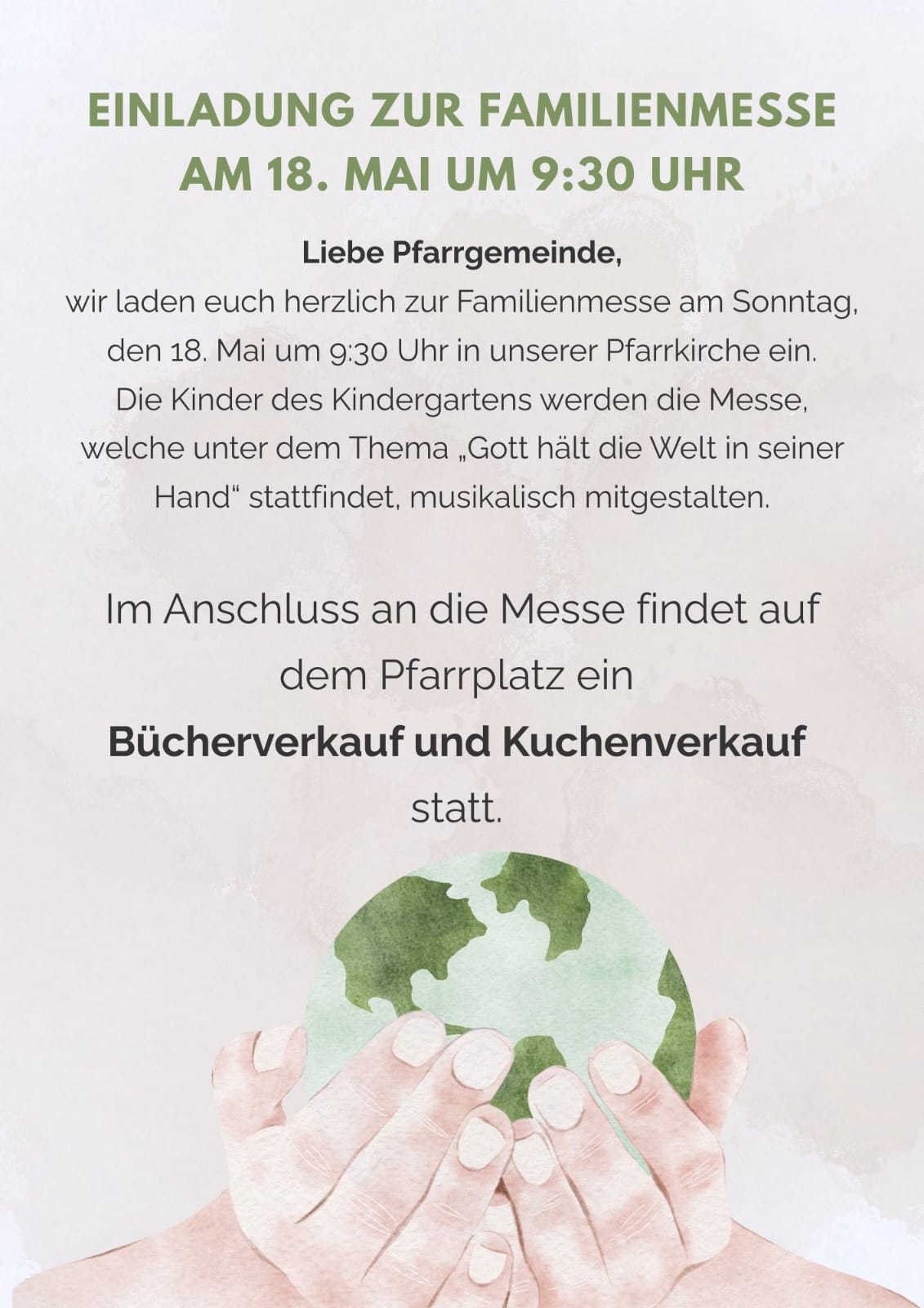 Einladung Familienmesse