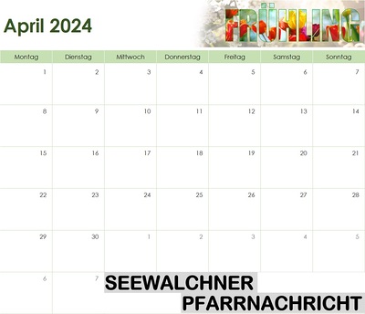 Pfarrnachrichten April