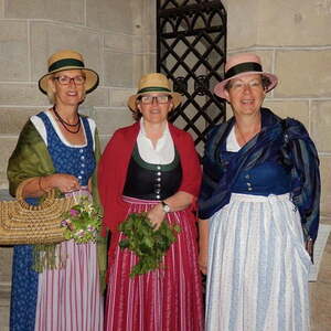 Fronleichnamsprozession auf Rädern