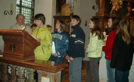Vorstellungsgottesdienst der Firmlinge 2005