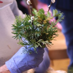 Palmbuschenbinden in St. Quirinus