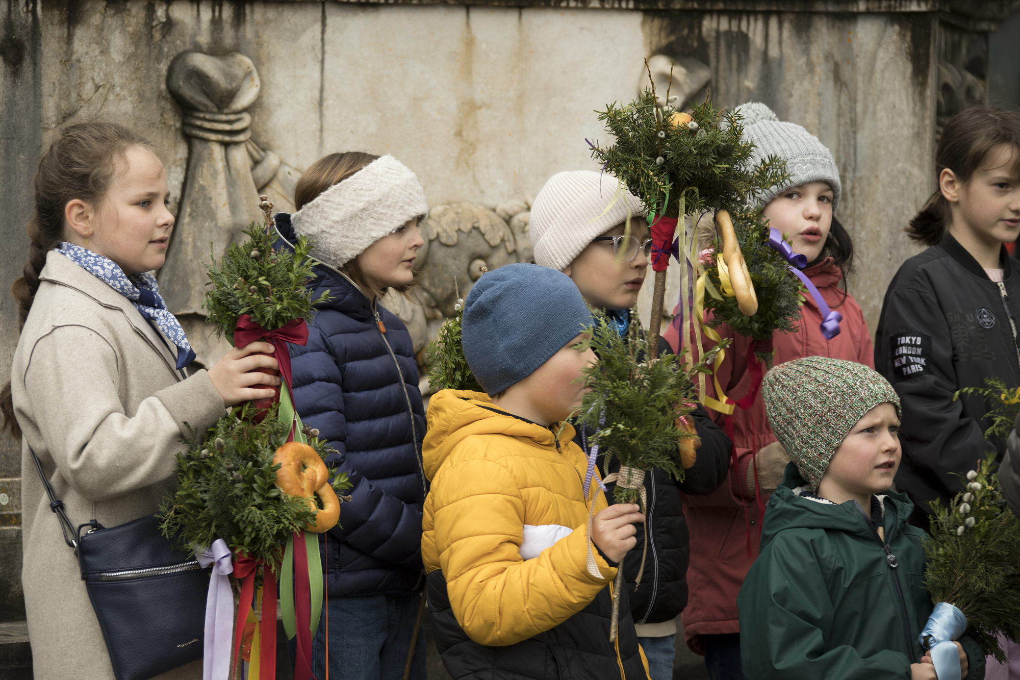 Palmsonntag am Fischbrunnen