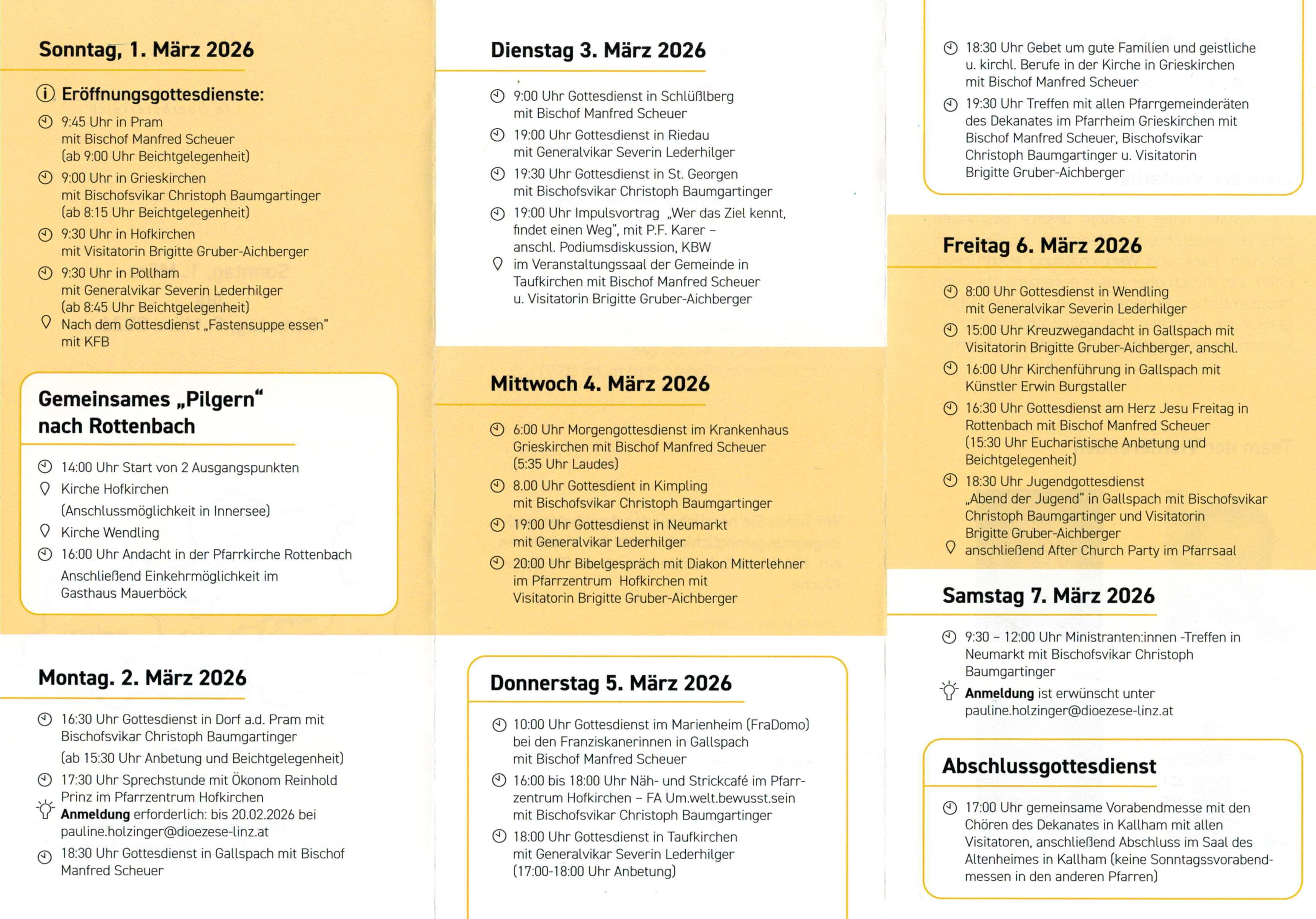 Folder Dekanat Visitation