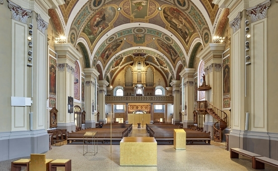 Innenansicht der Pfarrkirche Bad Ischl