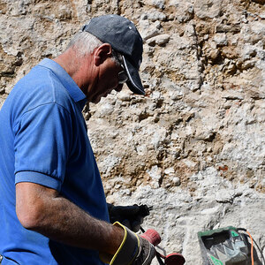 an der Mauer am 2. Tag