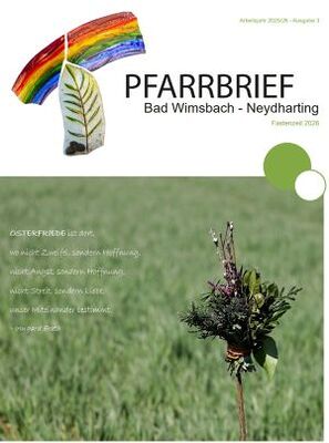 Pfarrbrief Fastenzeit 2026