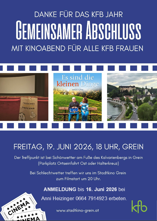 Kinobesuch Grein 2026 / kfb Pfarre Perg Kinobesuch Grein 2026