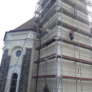 Impressionen von der Kirchturmsanierung