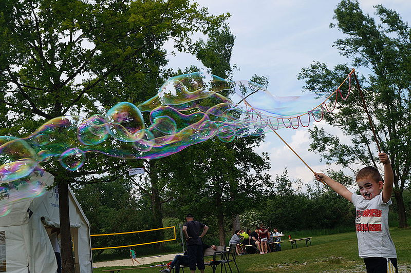 Väterfestival 2018 / KMB Riesen-Seifenblasen-Workshop