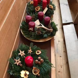 Adventkranzweihe in Burgkirchen
