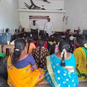 Schneidereikurs in der Diözese Dindigul in Indien