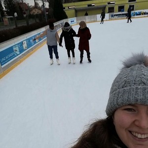 Gemeinsam über das Eis