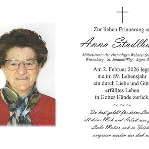 verstorben am 02. Februar 2026