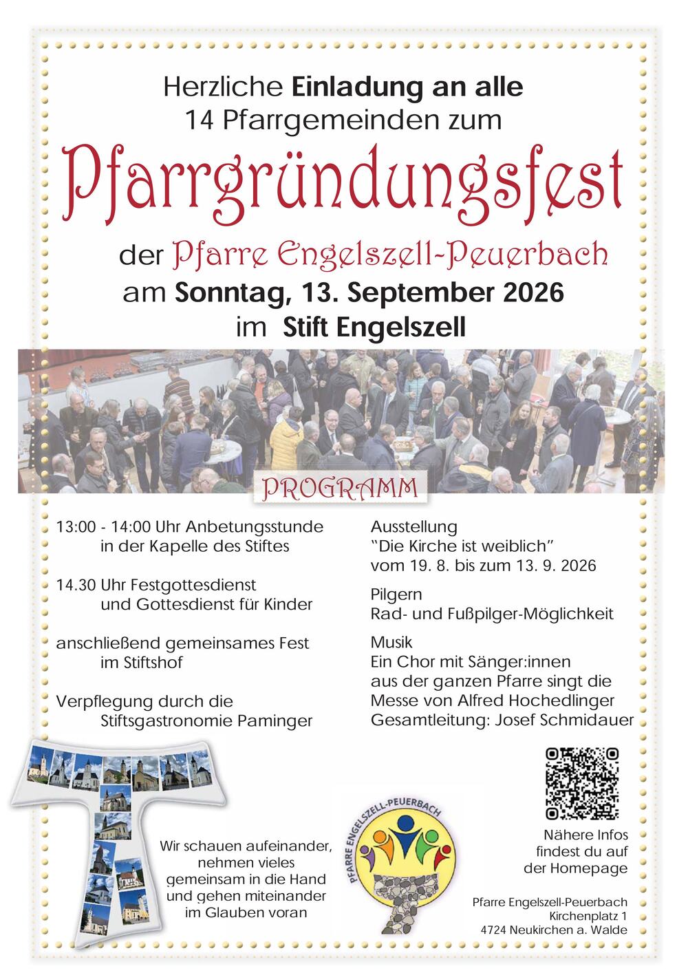 Plakat Pfarrgründungsfest / Pfarre Engelszell-Peuerbach Plakat Pfarrgründungsfest