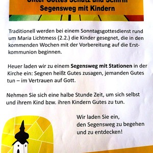 Segensweg mit Kindern 2022
